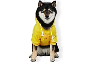 ChoChoCho Smiley Face Dog Hoodie, Smiley Face Dog Sweater, Stylish Dog Clothes, Cotton Sweatshirt for Dogs and Puppies, Fashion Outfit for Dogs Cats Puppy Small Medium Large