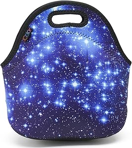 ICOLOR Star Soft Friendly Insulated Lunch box Food Bag Neoprene Gourmet Handbag lunchbox Cooler warm Pouch Tote bag For School work LB-045 by ICOLOR