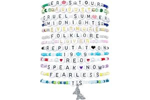 BZELKRY 13PCS Taylor Inspired Friendship Bracelets Set for Concert Outfit, Album Inspired Fans Gift Merch