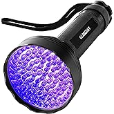 GLOSSDAY UV Flashlight Black Light, 100 LED Black Light Flashlight for Dog/Cat Pet Detector, Scorpions Finder