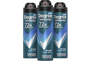 Degree Men Antiperspirant Deodorant Dry Spray Cool Rush 3 count Deodorant for Men With MotionSense Technology 3.8 oz