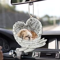 Personalized Shih Tzu Christmas Ornament - Custom Dog Name Hanging Decoration For Dog Lovers