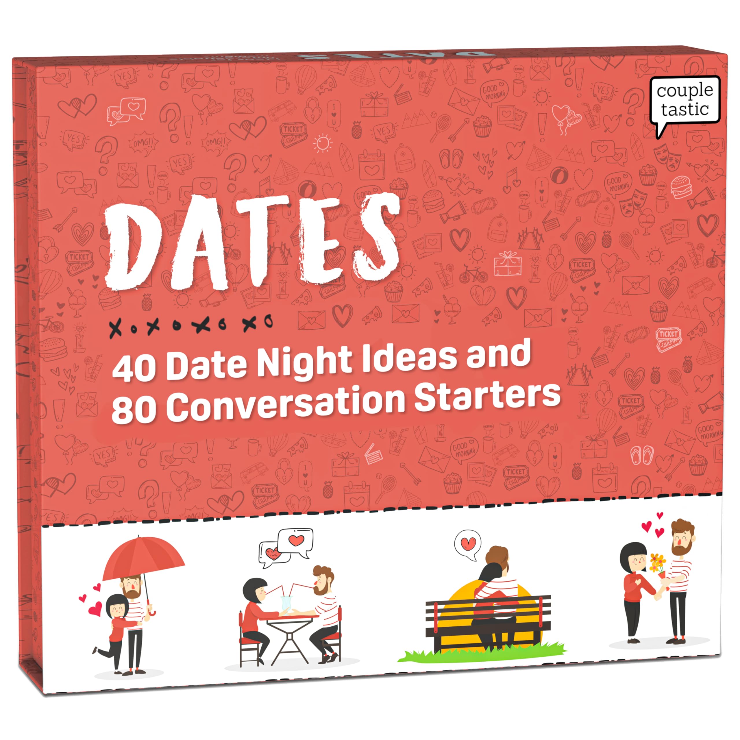 C + C FÜR PAARE Couples Date Night Ideas & Conversations - Date Night Cards - Wedding & Bridal Shower Gift
