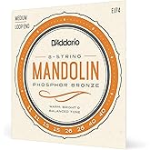 D'Addario Phosphor Bronze Mandolin Strings EJ74, 11-40 | D'Addario mandolin strings deliver warm phosphor bronze tone, accurate intonation, bright projection and lasting performance.