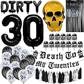 Swept Death to My 20s Decorations, Dirty 30 Funeral for Youth, RIP 20s Balloons, 30th Birthday Cake Topper