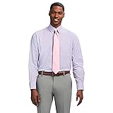 IZOD Men's Dress Shirt Regular Fit Long Sleeve