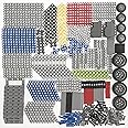 AIMATRIX 417Pcs Technic-Parts Gears and Tracks,ompatible with Mainstream Building Block Brands,axle-Pin-Connectors Cross shaf