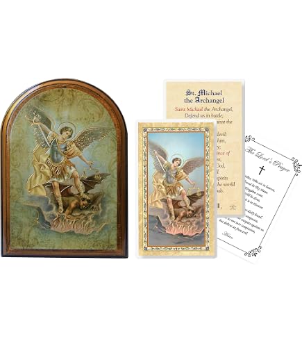 Studio Collection Rilievo Murale Religioso San Michele Arcangelo - Placca In Bronzo Color Bronzo 31 Cm - 2