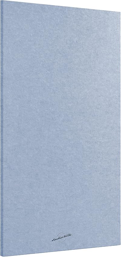 AudioSilk Large Acoustic Panel 116 x 58 cm Pale Blue NRC 0.91