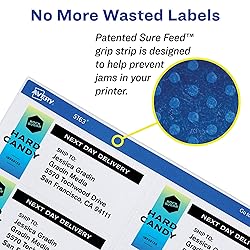 Avery Mailing Address Labels, Laser & Inkjet