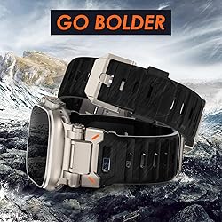 WINGLE FKM Rubber Bands for Apple Watch Ultra 2