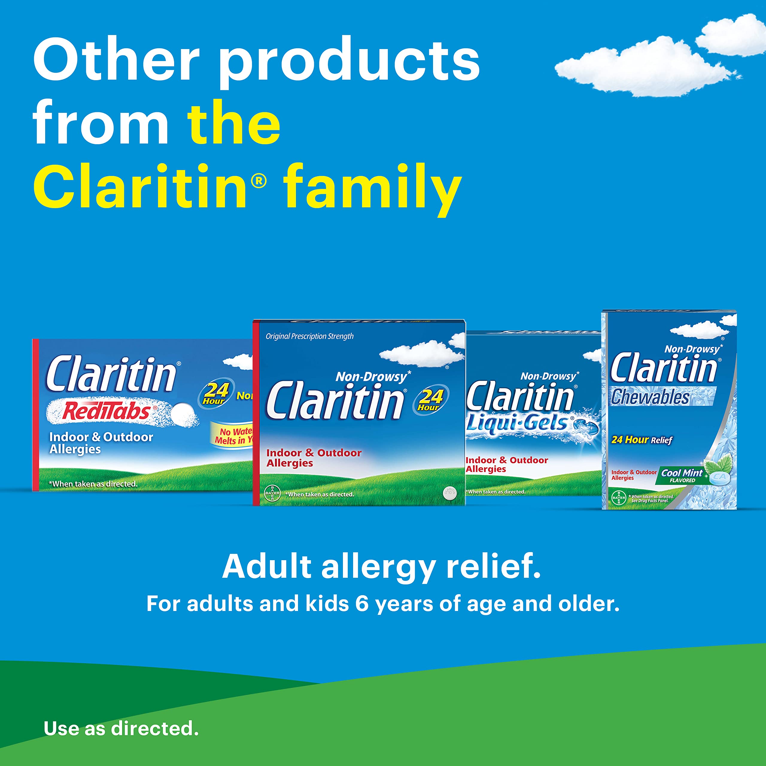 Children's Claritin Chewables 24 HR Children Allergy Medicine, Grape, 30 Count
