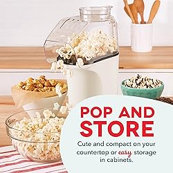 DASH Hot Air Popcorn Popper Maker with Measuring