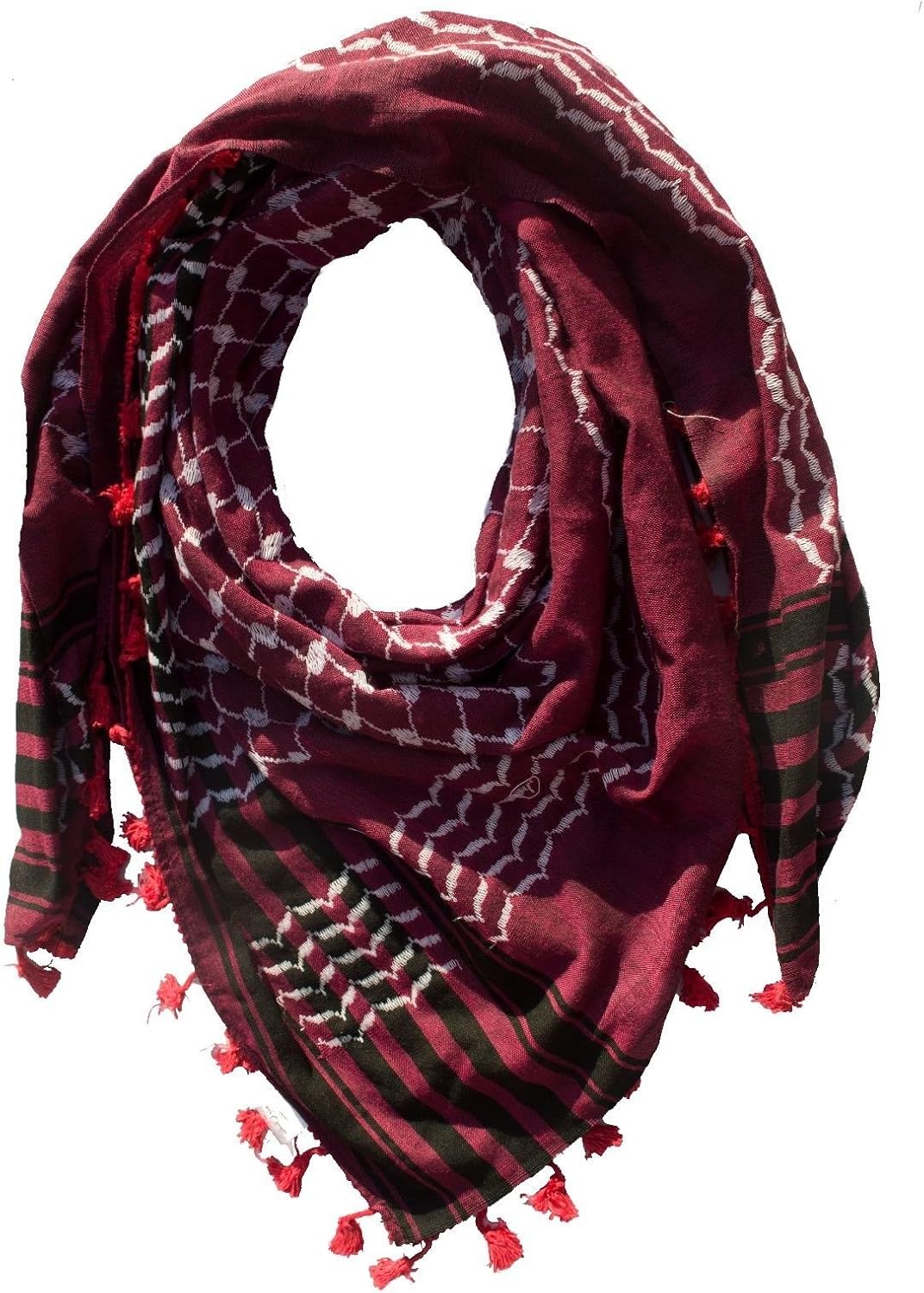 Arab Head Scarf Red And White