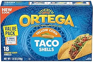 Ortega Taco Shells, Yellow Corn, 18 Count