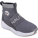Nautica Kids Boys Silas Youth High-Top Sock Slip-On Sneaker with Extra Ankle Support