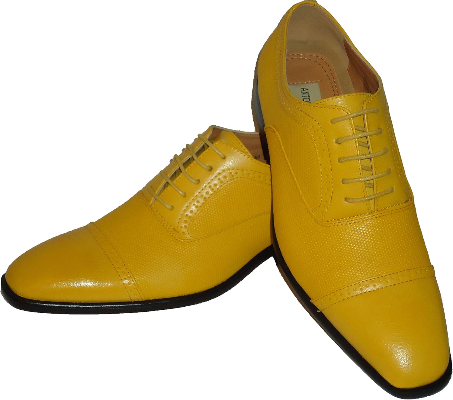 bright yellow dress shoes