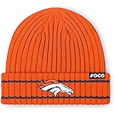 FOCO NFL Mens NFL Team Logo Ribbed Beanie Hat