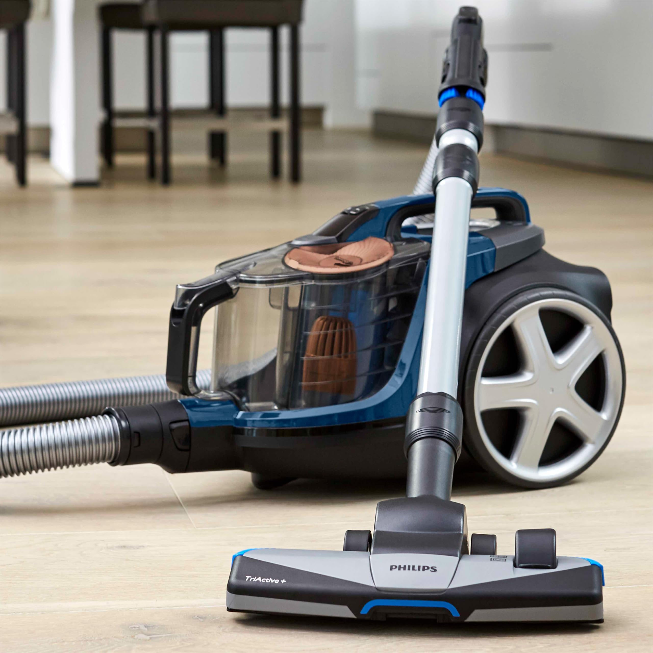 PHILIPS PowerPro Expert Beutelloser Staubsauger – Kompakt, 900-W-Motor, PowerCyclone 8 Technologie für Starke Saugleistung, Multi-Oberflächen-Reinigung, Allergy Lock, Super Turbo Bürste (FC9745/09) 3