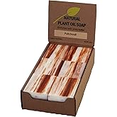Simple Scents Australia Patchouli Scented Natural Soap Bars (12 Bars), 3.5oz Moisturizing French Triple Milled Soap Bars Enriched with Shea Butter - Pure Plant Oil Bath & Body Bars