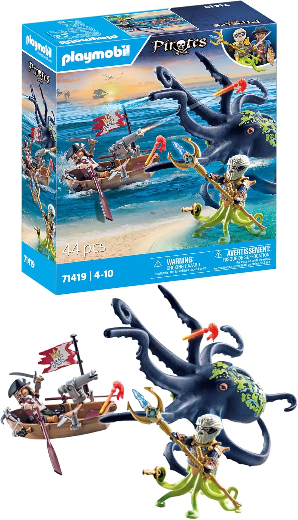 Playmobil 71419 Pirates Pirate vs Deeper Battle Giant Octopus