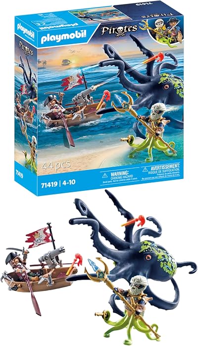 Playmobil 71419 Pirates Pirate vs Deeper Battle Giant Octopus