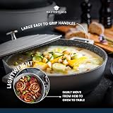 MasterClass Cast Aluminium Shallow Casserole Dish Grey Ombre 28cm 4L Gift Boxed view 6