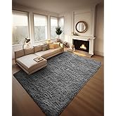 Ophanie 8x10 Area Rugs for Living Room, Upgrade Non-Slip Fluffy Soft Large Shag Bedroom Carpet, Grey Big Indoor Thick Nursery Rug, Gray Carpets for Boy and Girls Room Dorm Home Decor Aesthetic