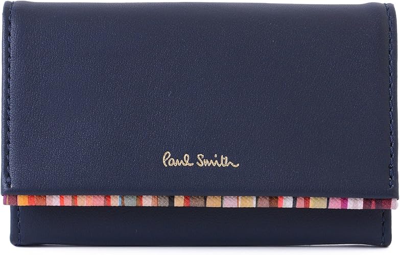 Amazon 名入れ可 ポール スミス Paul Smith クロスオーバストライプトリム 本革 名刺入れ ポールスミス レザー カードケース 名刺入れ