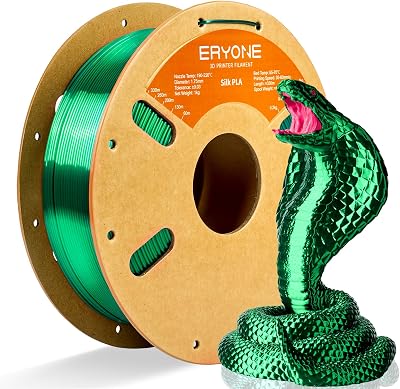 ERYONE Silk PLA Filament 1.75mm 1KG Silk Green 0.03mm Tolerance