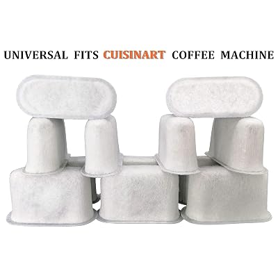 PUREUP 12-Pack Charcoal Water Filter Replacement For Cuisinart Coffee Makers