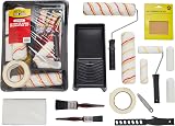 Fit For The Job 21pcs Paint Rollers & Trays Set Emulsion Mini Rollers