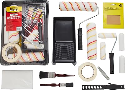 Fit For The Job 21pcs Paint Rollers & Trays Set Emulsion Mini Rollers