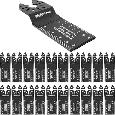 Zeno 40mm Multi Tool Blades 20PCS Universal Oscillating Saw Blades