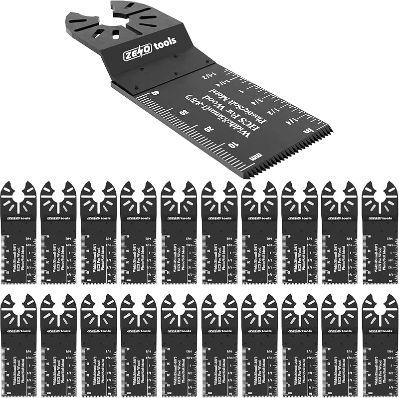 Zeno 40mm Multi Tool Blades 20PCS Universal Oscillating Saw Blades