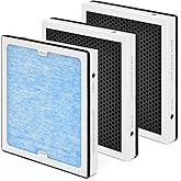 HSIAMEN 770 HEPA & Activated Carbon Filter Compatible with AlorAir PureAiro HEPA Max/Pro 770 870 970 Air Scrubber, 2-in-1 Replacement 14.3x13.5x1.97, 3-Pack