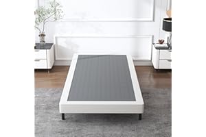 XINXINYAN Box Spring Twin 4 Inch, Heavy Duty BoxSpring Twin, Sturdy Box Spring Only, Easy Assembly, Noise Free
