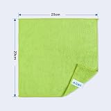 AIDEA Microfibre Cleaning Cloths 8 Pack 12x12 in Lint Free Streak Free Reusable view 2