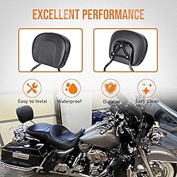 Oumurs Adjustable & Detachable Sissy Bar Passenger