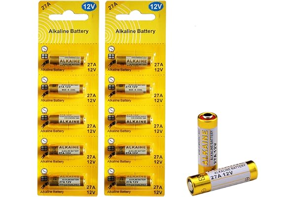 LiCB 27A 12V Alkaline Battery (Pack of 10)