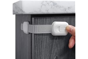 JOOL BABY PRODUCTS Jool Baby Child Safety Strap Locks for Fridge, Cabinets, Drawers, Dishwasher, Toilet, Adhesives No Drilling (12 Count)