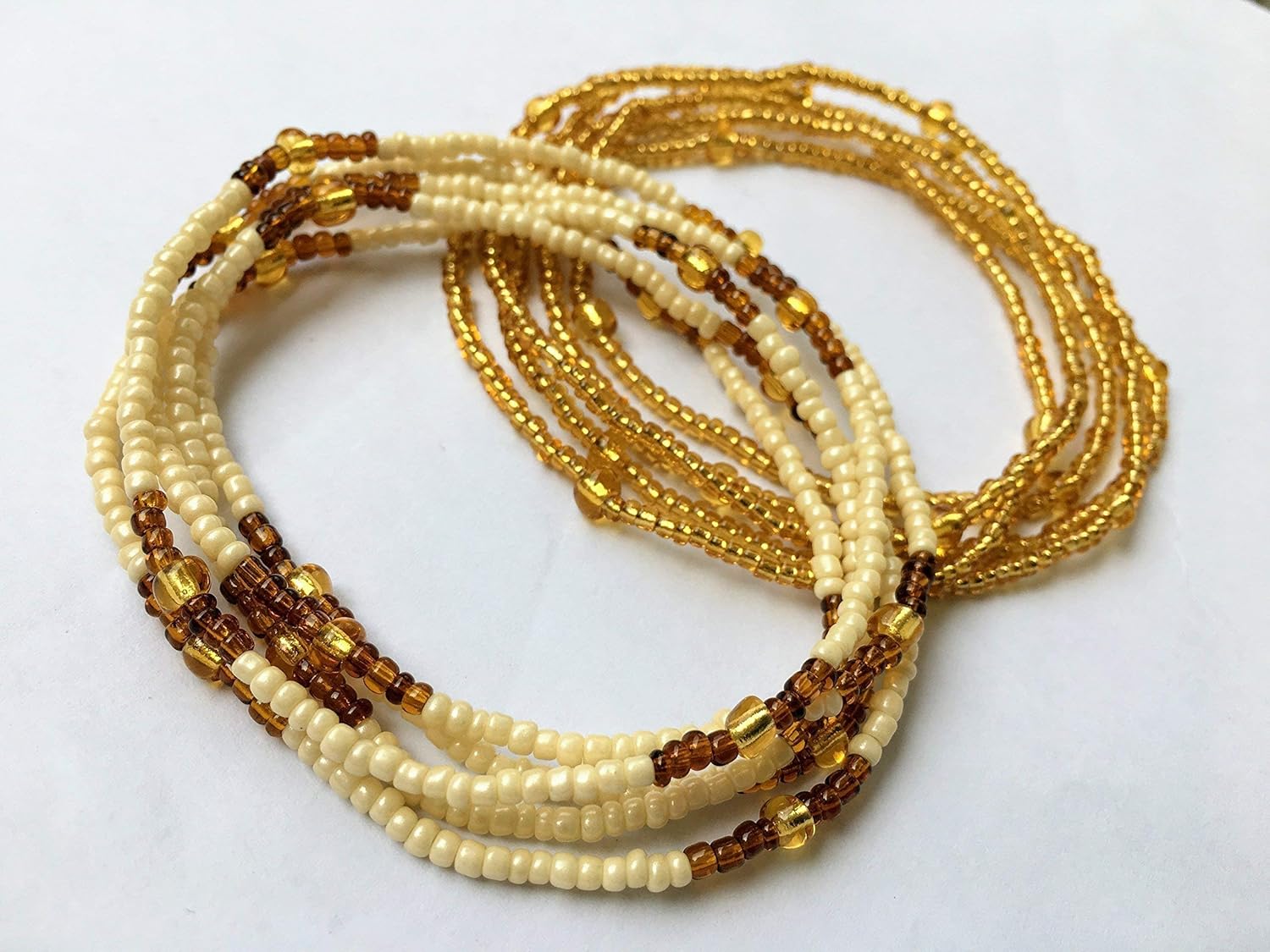 real gold waist beads