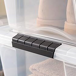 IRIS USA 32 Qt Stackable Plastic Storage Bins with