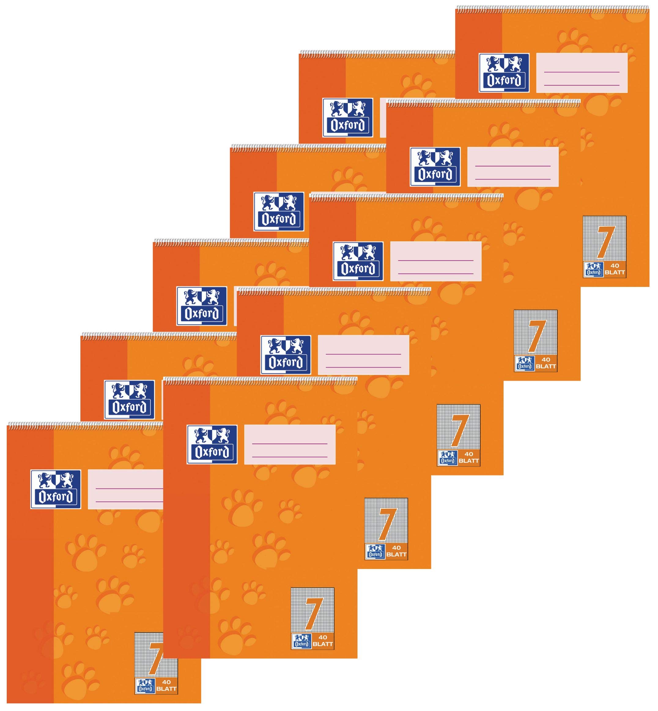 Hamelin Paperbrands 384504007 School Pad Optic Paper 90 g/m² / A7 / 5 mm Squares / 40 Sheets per Pad/Pack of 10