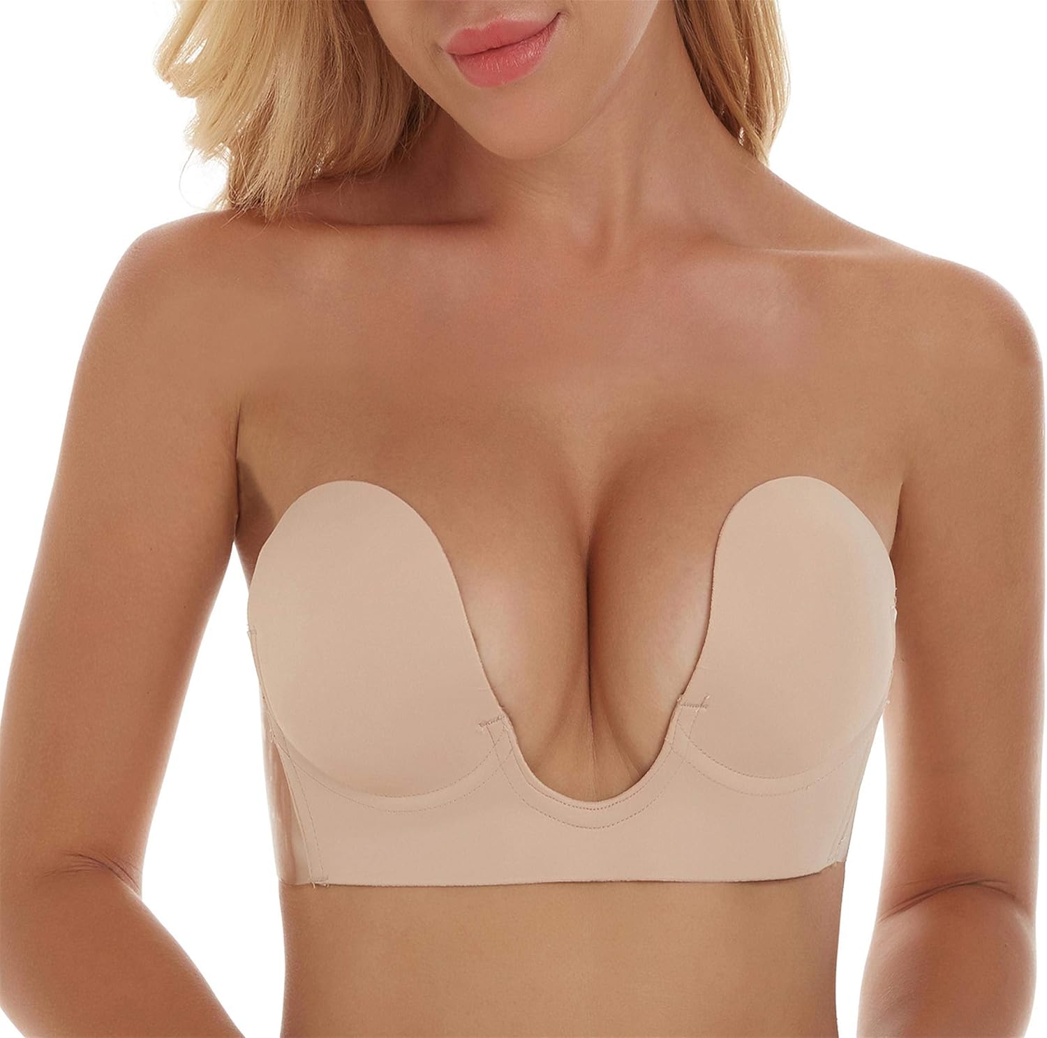 Lovesfay Strapless Bra Sticky Backless Bra Self Adhesive Bra Invisible