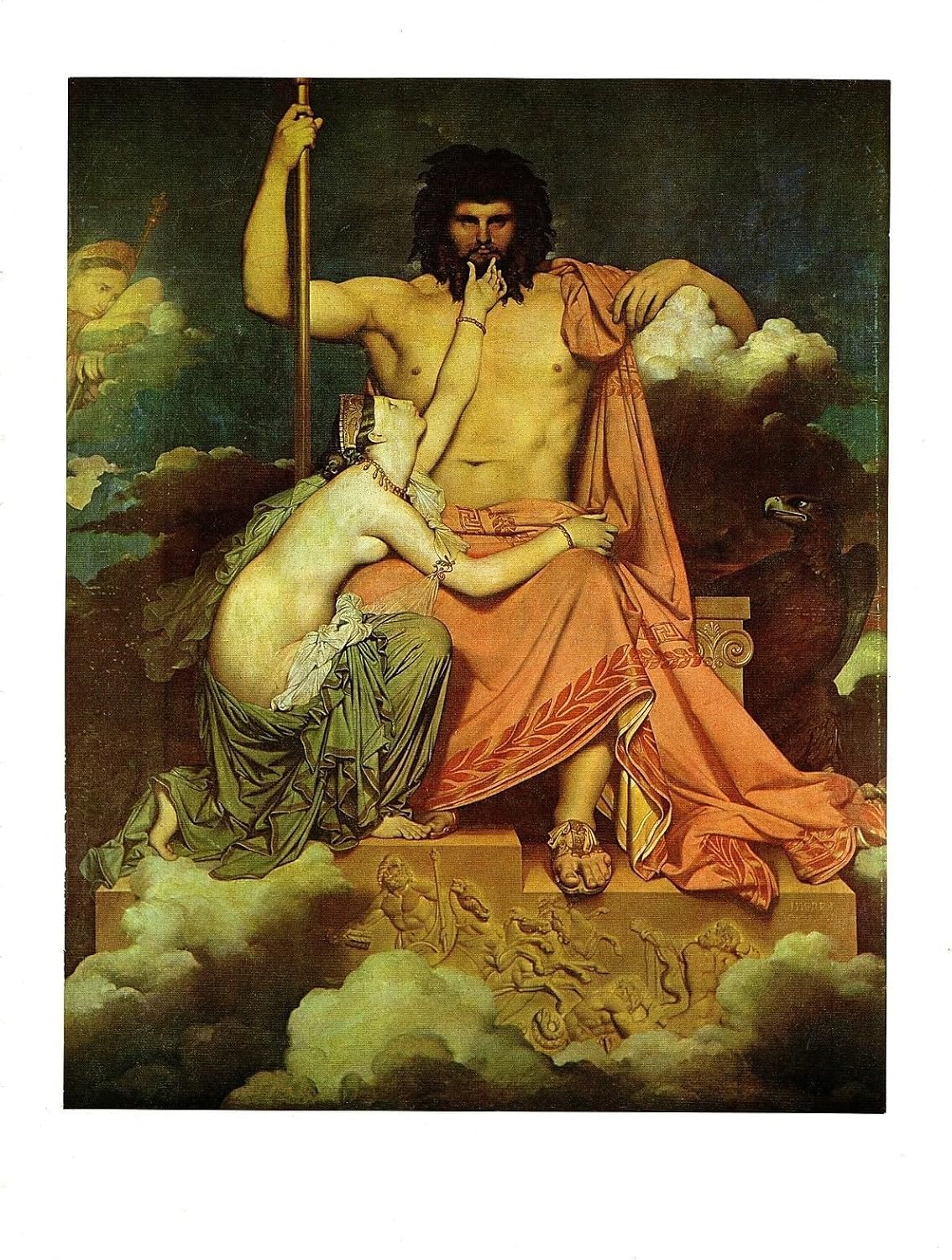 1967 Vintage INGRES "JUPITER AND THETIS