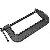 Wen CLC833 Heavy-Duty Cast Iron C-Clamps with 8-Inch Jaw Opening and 3.4-Inch Throat