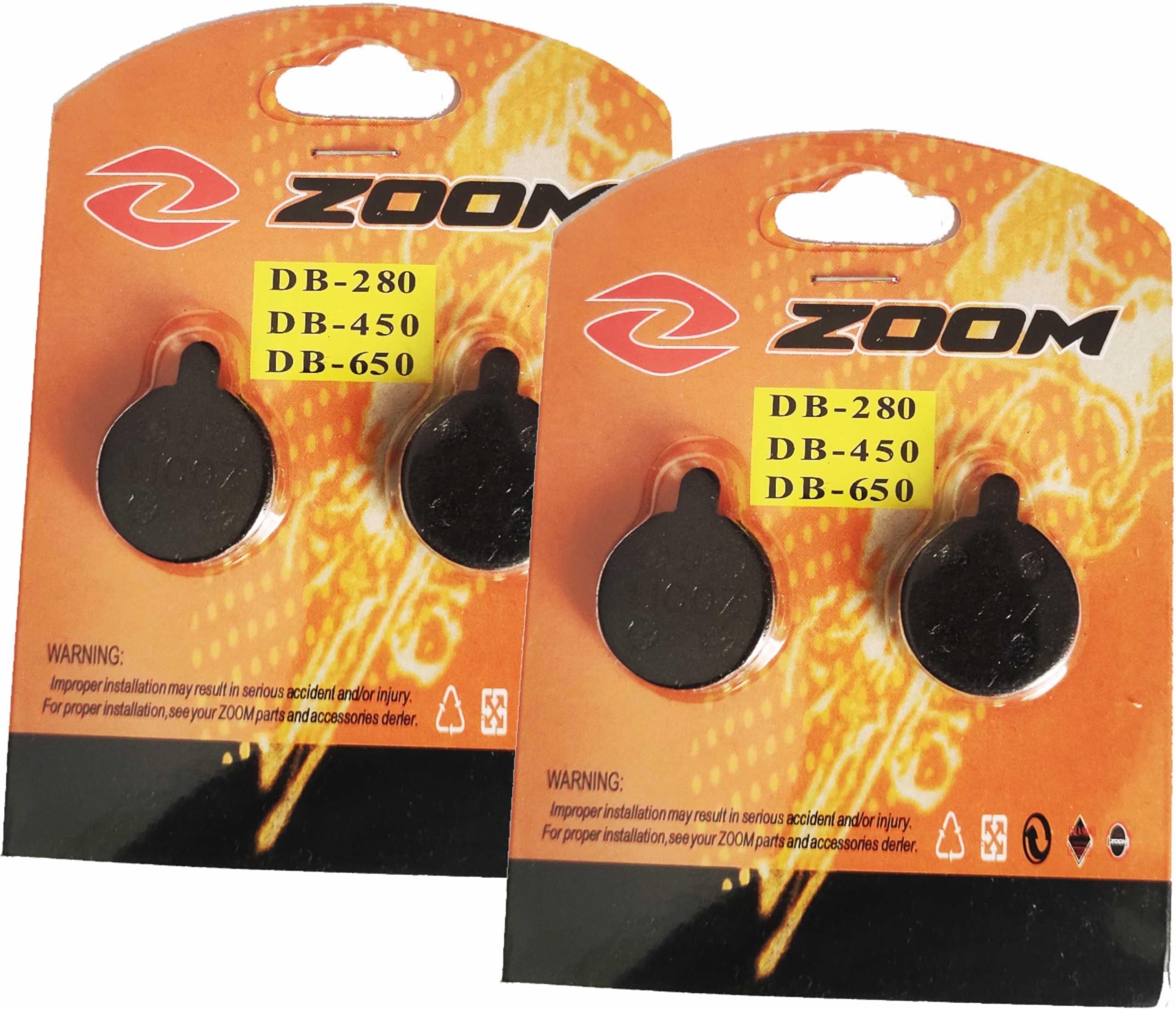 FAMEX RIDE ZOOM 2 Pairs Bicycle Bike Disc Brake Pads fit for Zoom DB280 DB350 DB450 DB550 DB650 Alongha SNG Apse Artek Apollo Shockwave X-Rated