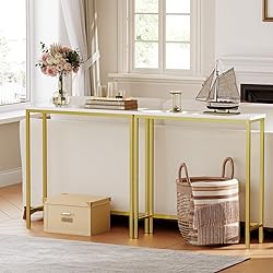 HOOBRO Narrow Console Table, 29.5" Small Entryway