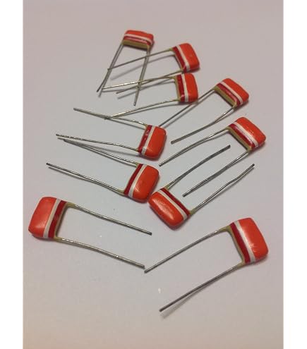 thumbnail image 2 of Mullard Tropical Fish Capacitors – Radial .027uF (27nF) 250V 20% – 10 Pieces – Made In Belgium 2 of 5